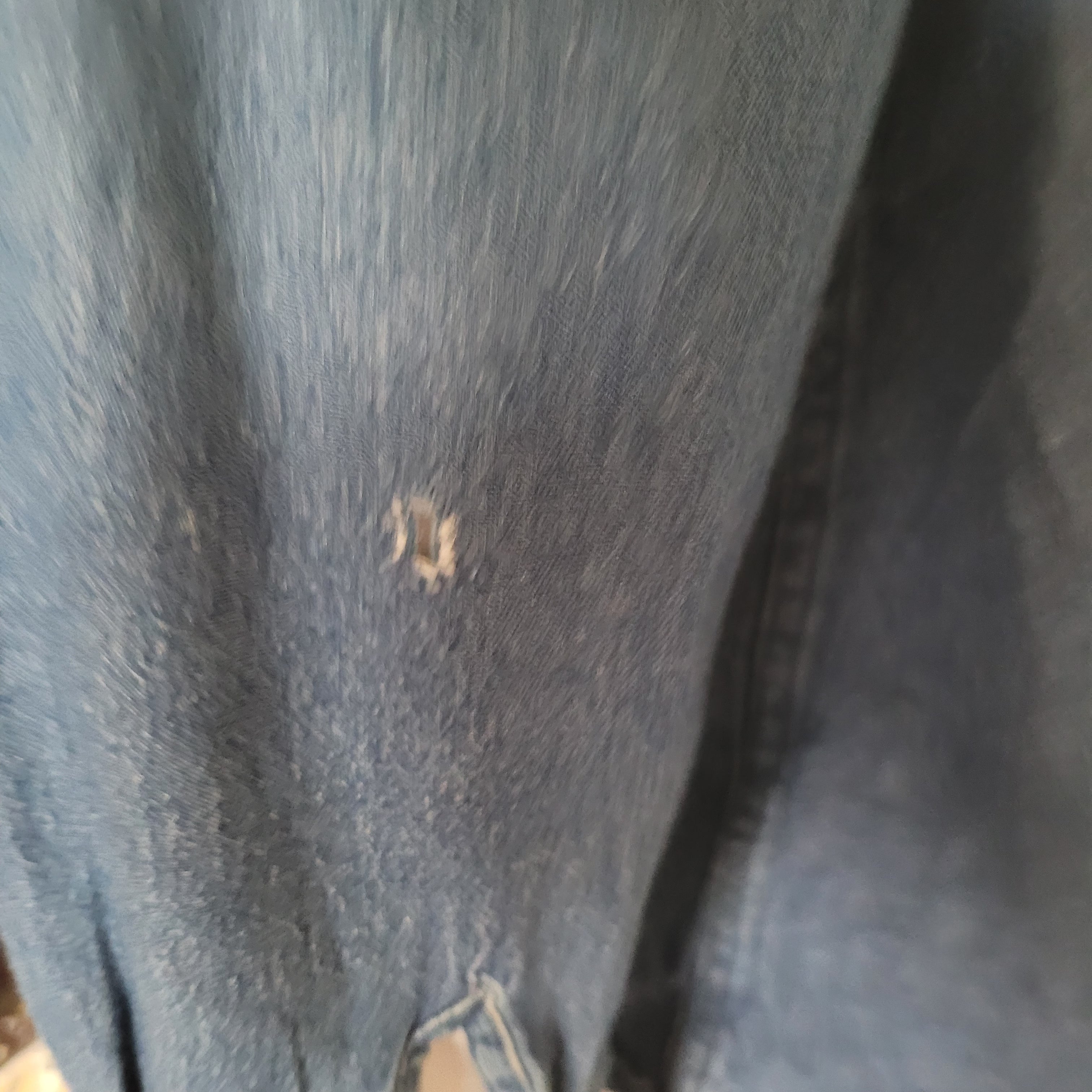 Vintage Wrangler Premium Quality Denim Shirt – Size XL – Long Sleeve – Dark Blue - USASTARFASHION
