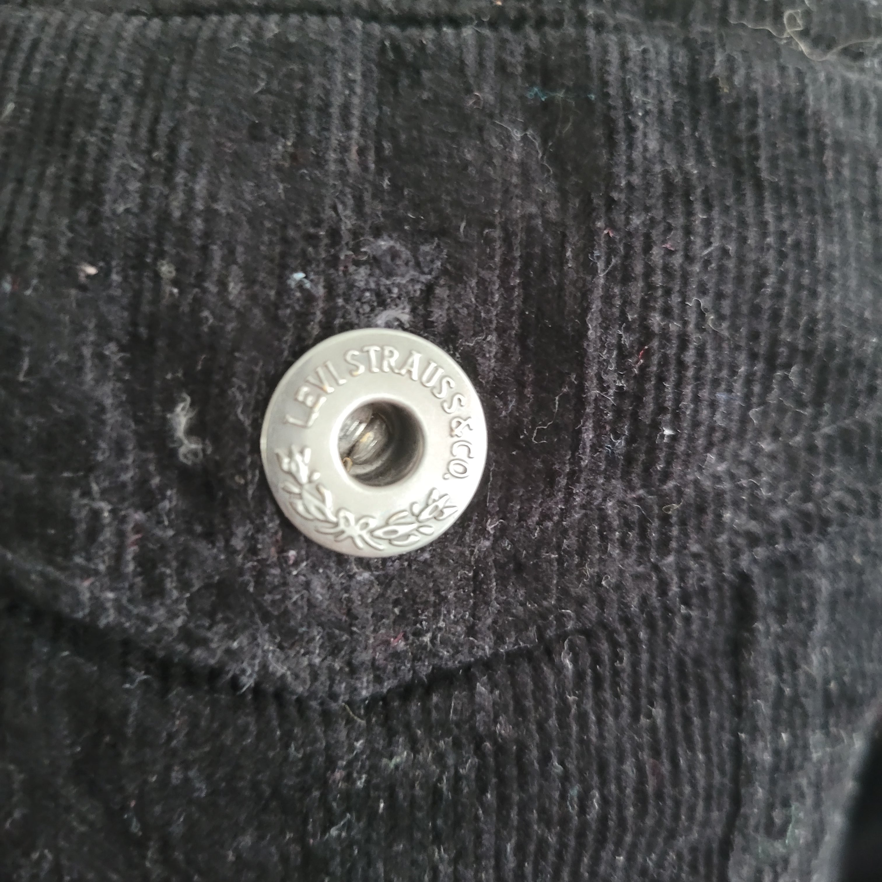 Levi’s Sherpa Lined Black Corduroy Hooded Jacket – Size XS - USASTARFASHION