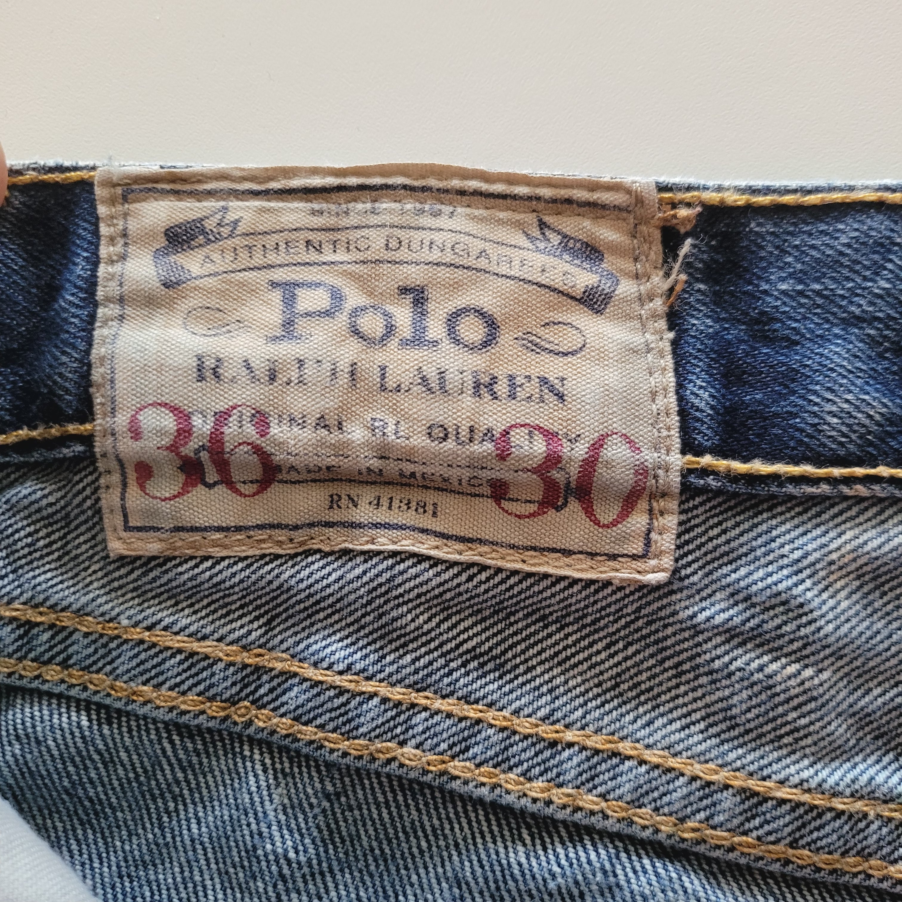Polo Ralph Lauren Varick Slim Straight Jeans - Size 36x30