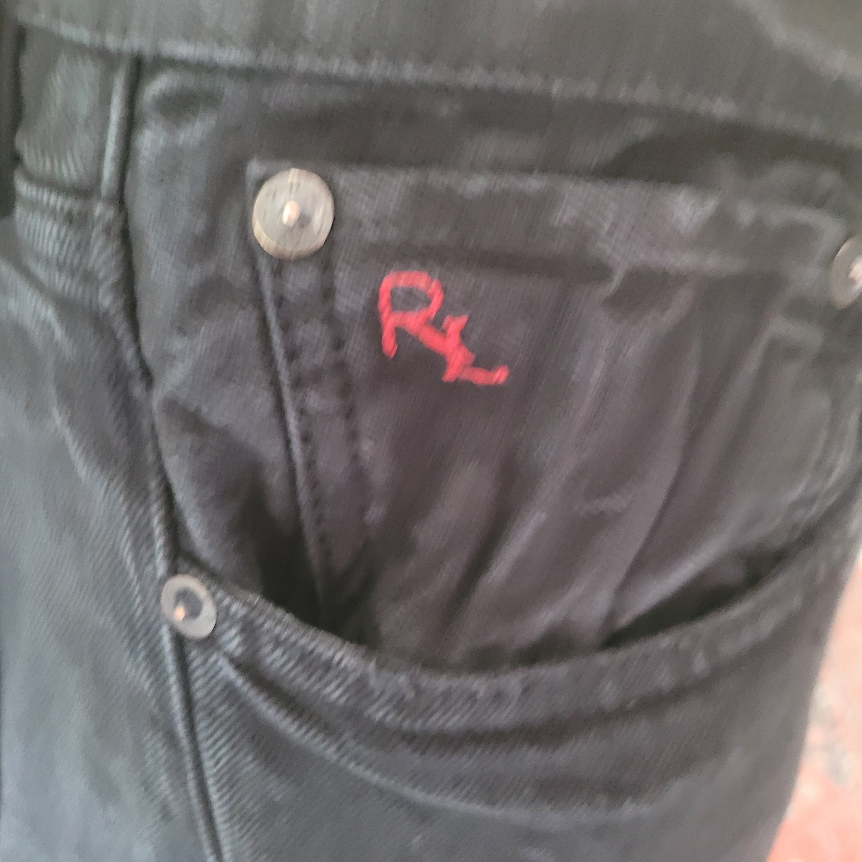 Polo Ralph Lauren Dungarees – Black Wash, Size 34x30