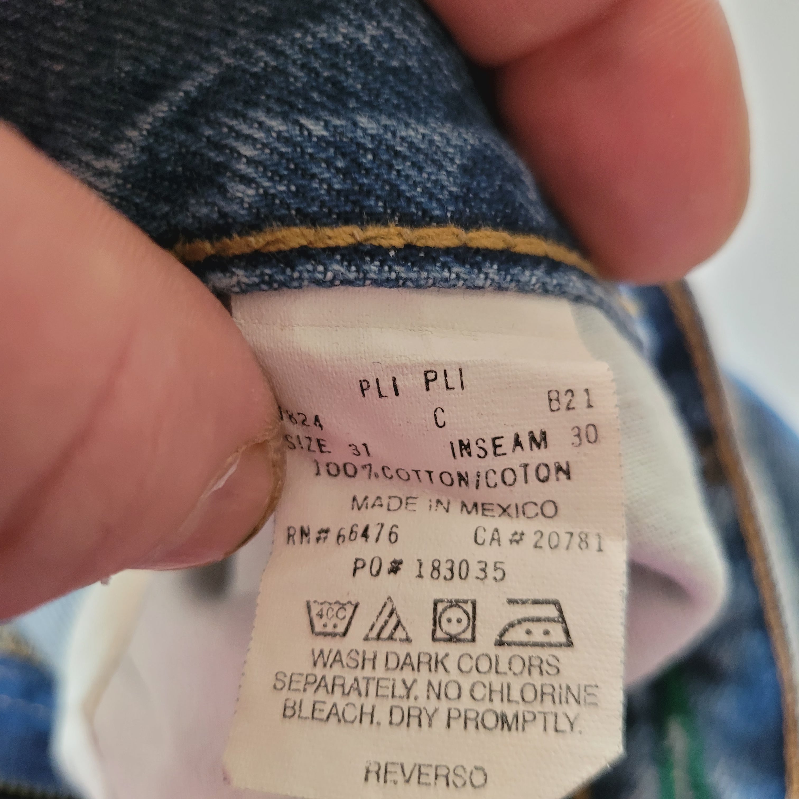 Tommy Hilfiger Men's Blue Denim Jeans – Size 31x30