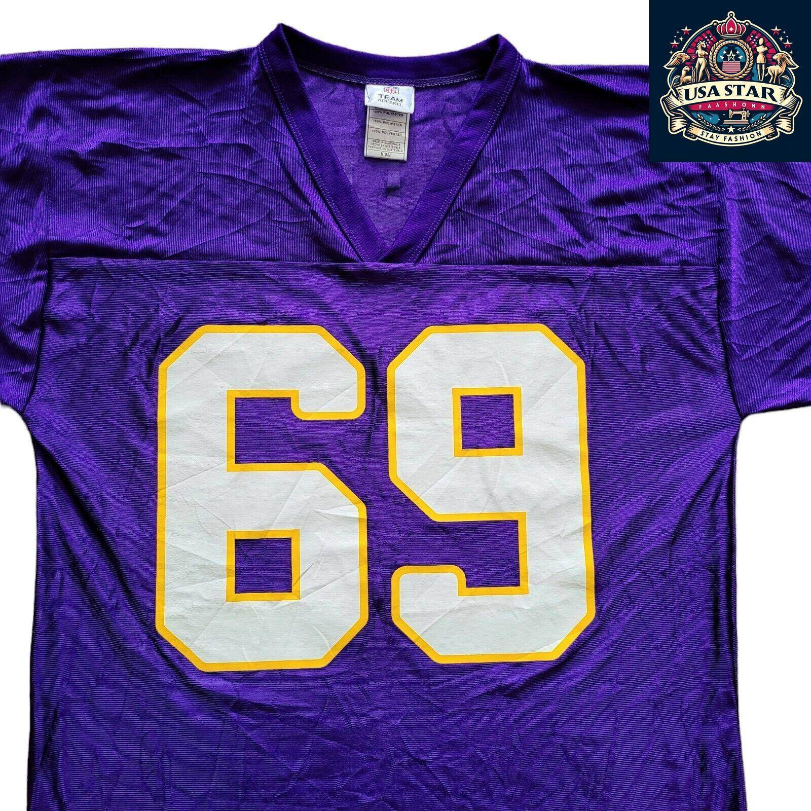 Signed Minnesota Vikings Jersey #69 Jared Allen - Men's Large, Authentic Collectible with Autographs - USASTARFASHION