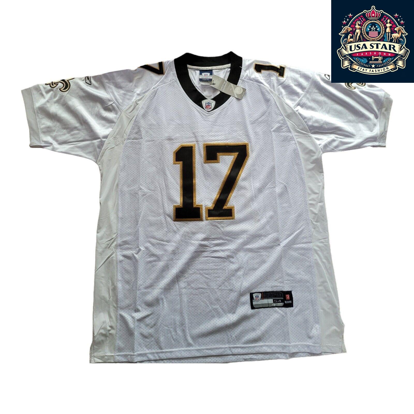New Orleans Saints Reebok Jersey #17 Mens XL 54 BNWT NFL American Football Gear - USASTARFASHION