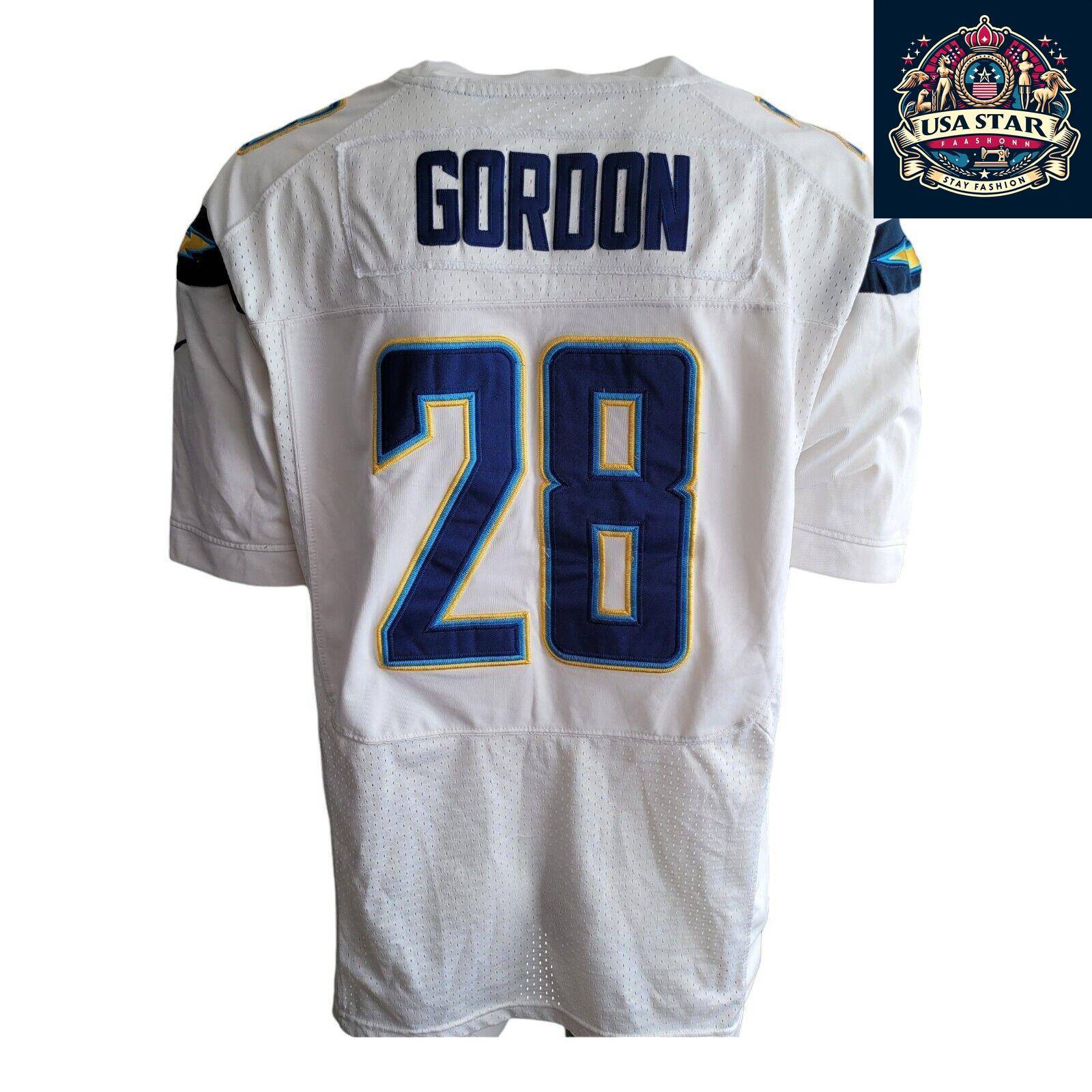 San Diego Chargers Jersey Size L Gordon #28 - Authentic Nike, Lightweight, Breathable Fabric - USASTARFASHION