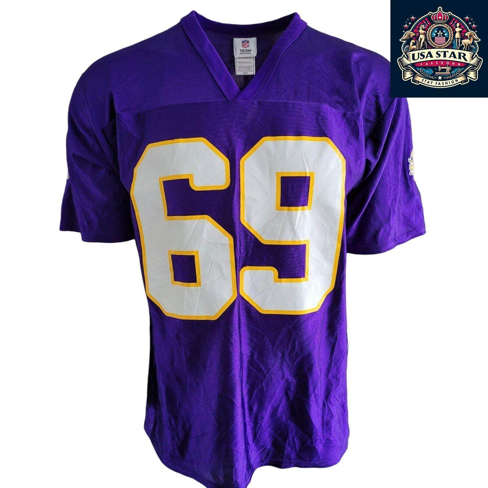 Signed Minnesota Vikings Jersey #69 Jared Allen - Men's Large, Authentic Collectible with Autographs - USASTARFASHION