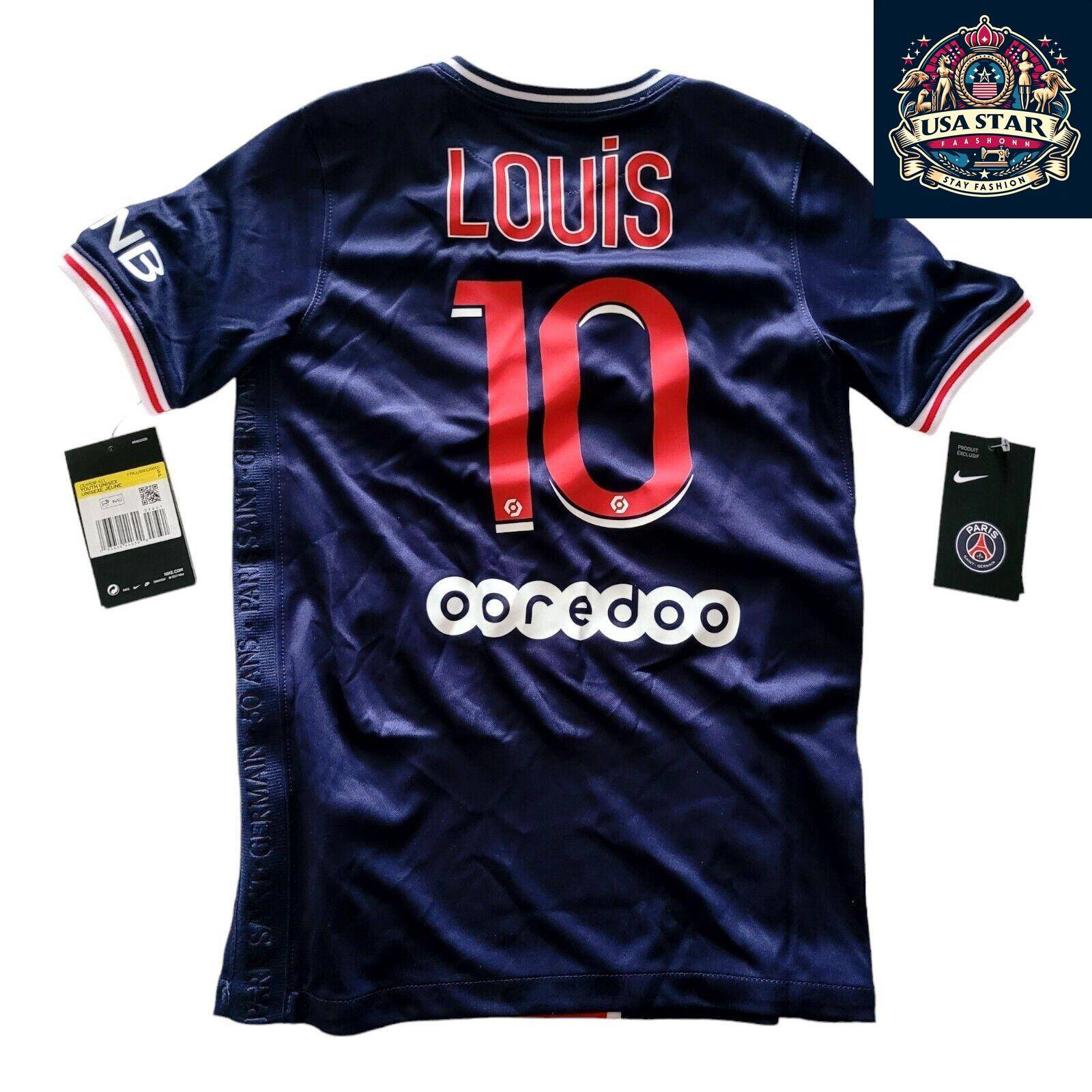 Nike PSG Youth Home Jersey Size S - Louis #10 - New with Tags - Paris Saint Germain Jersey - USASTARFASHION