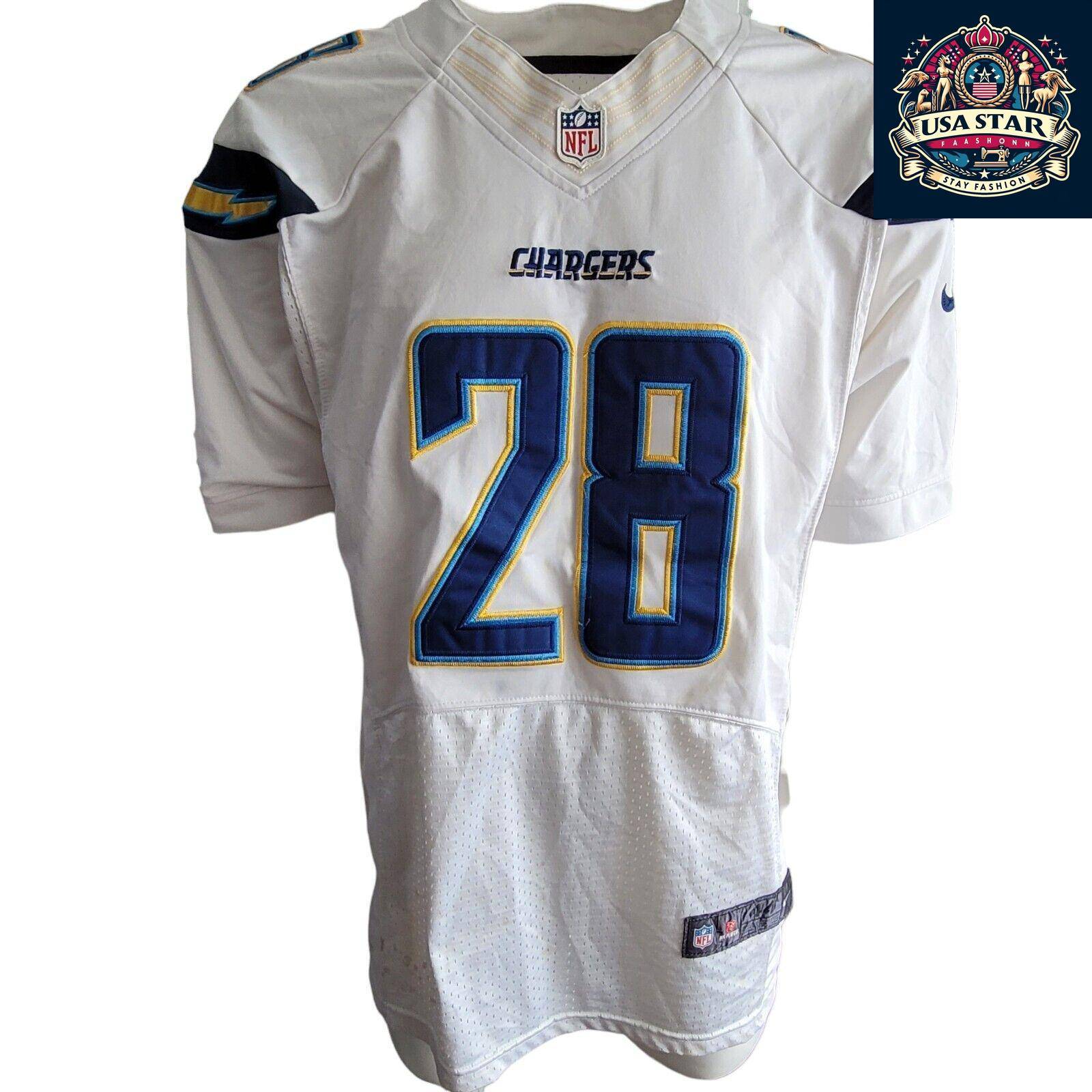 San Diego Chargers Jersey Size L Gordon #28 - Authentic Nike, Lightweight, Breathable Fabric - USASTARFASHION