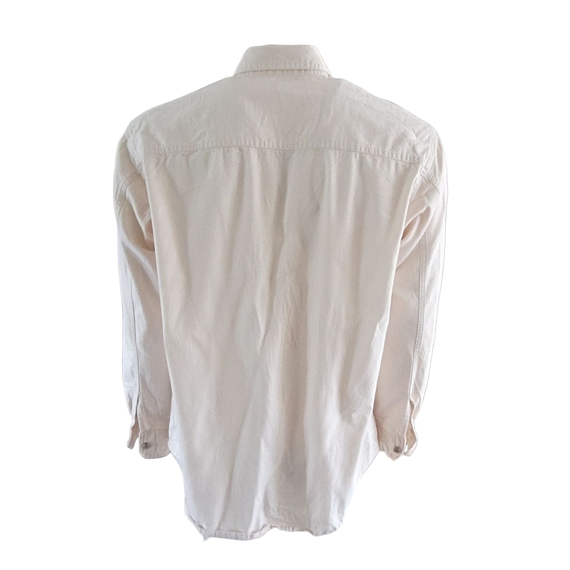 Vintage Levi’s White Western Denim Shirt – Size L - USASTARFASHION