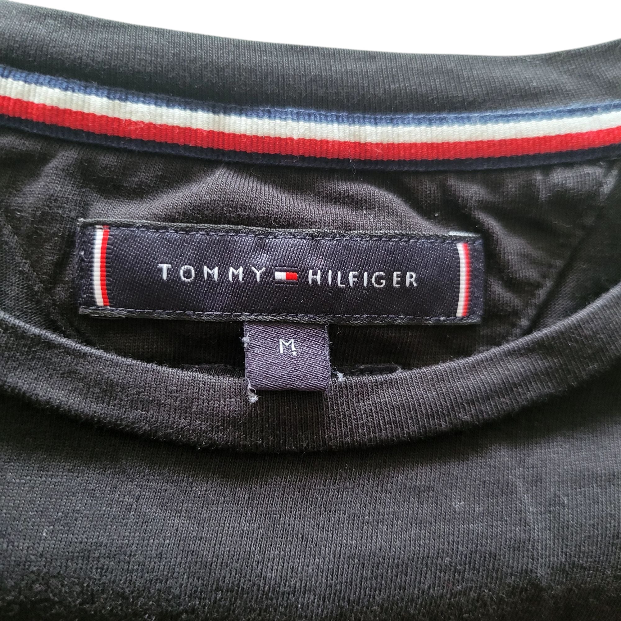 Tommy Hilfiger Organic Cotton T-Shirt – Size M - USASTARFASHION