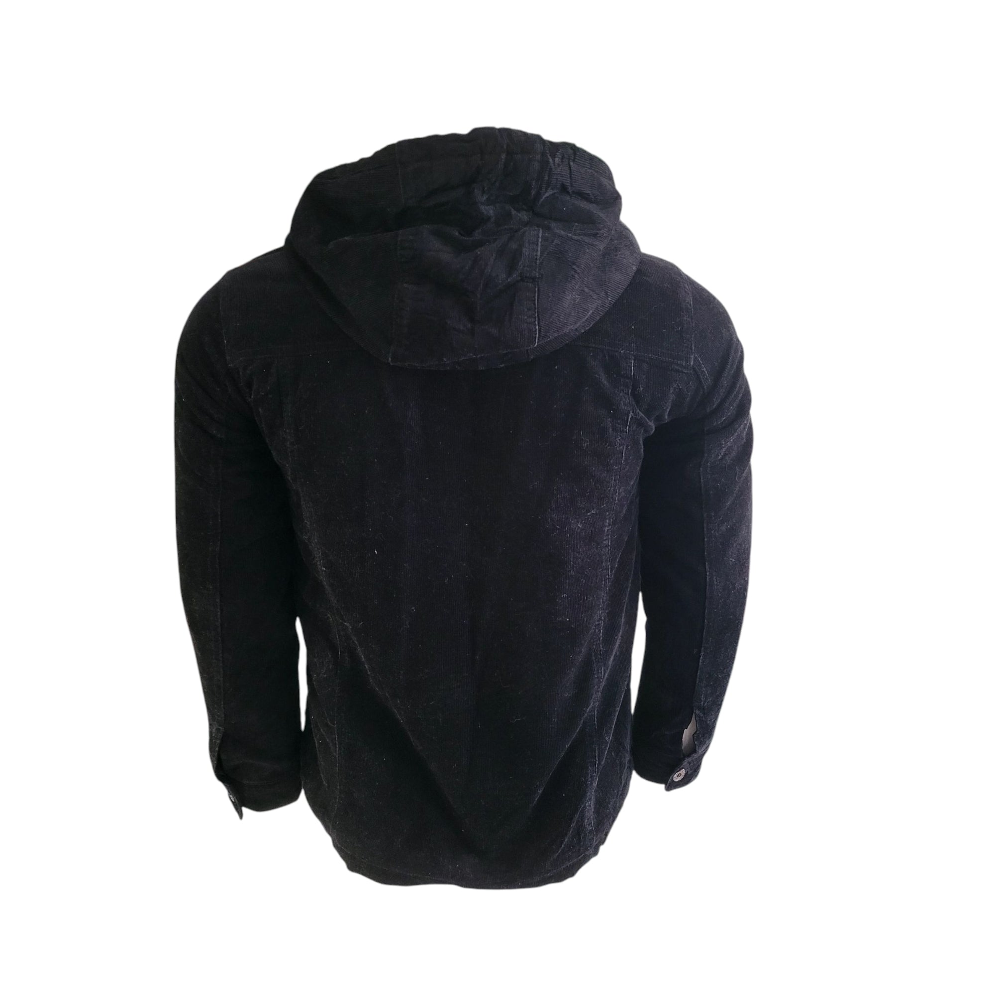 Levi’s Sherpa Lined Black Corduroy Hooded Jacket – Size XS - USASTARFASHION
