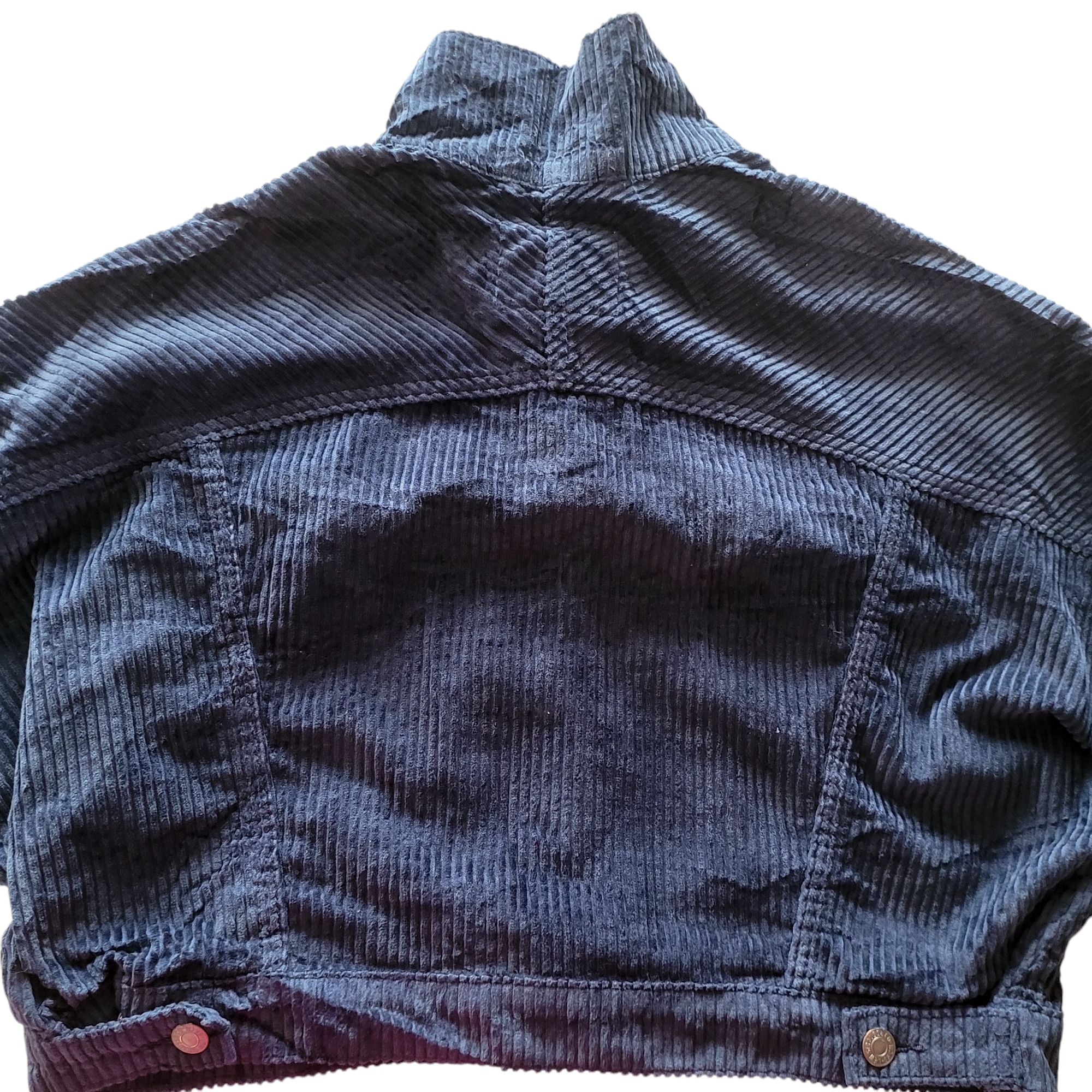 Levi’s Premium Navy Boxy Corduroy Trucker Jacket – Size M