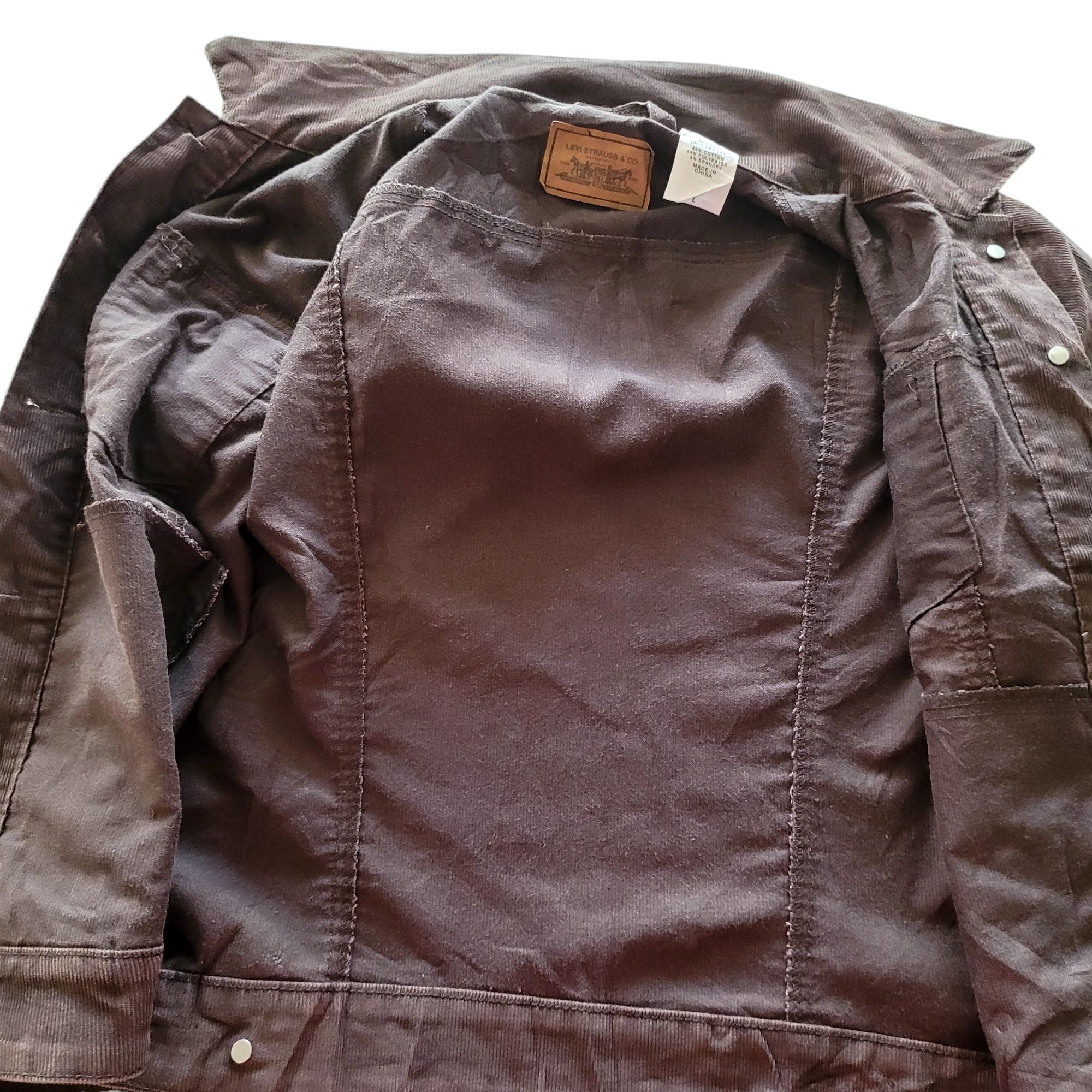 Wrangler Black Corduroy Western Jacket – Size L