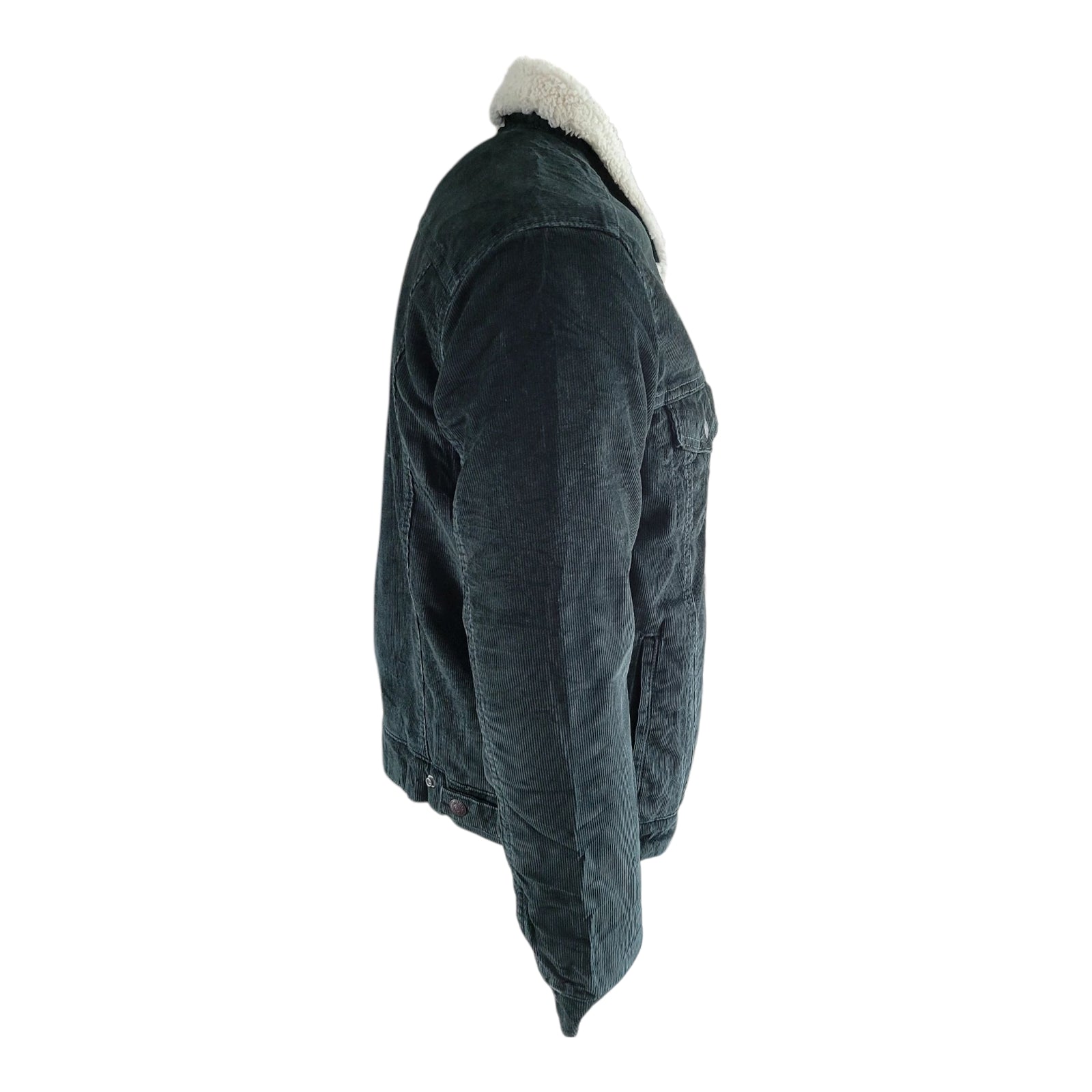 Levi's Green Corduroy Sherpa Trucker Jacket – Size M
