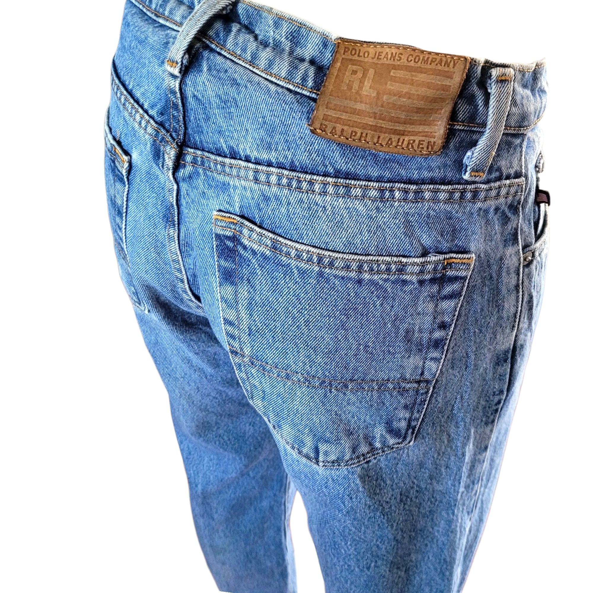 Ralph Lauren USA Flag Tab Relaxed Jeans – Size 30x32