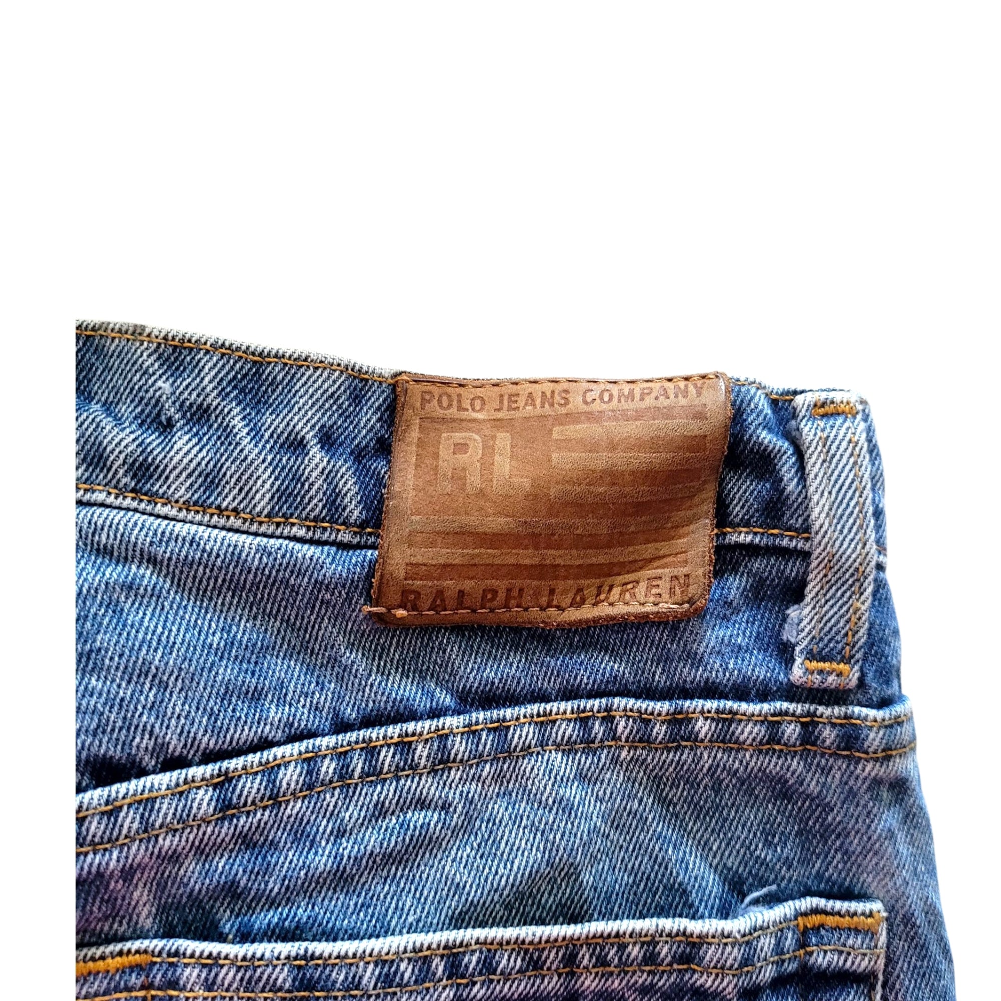 Ralph Lauren USA Flag Tab Relaxed Jeans – Size 30x32