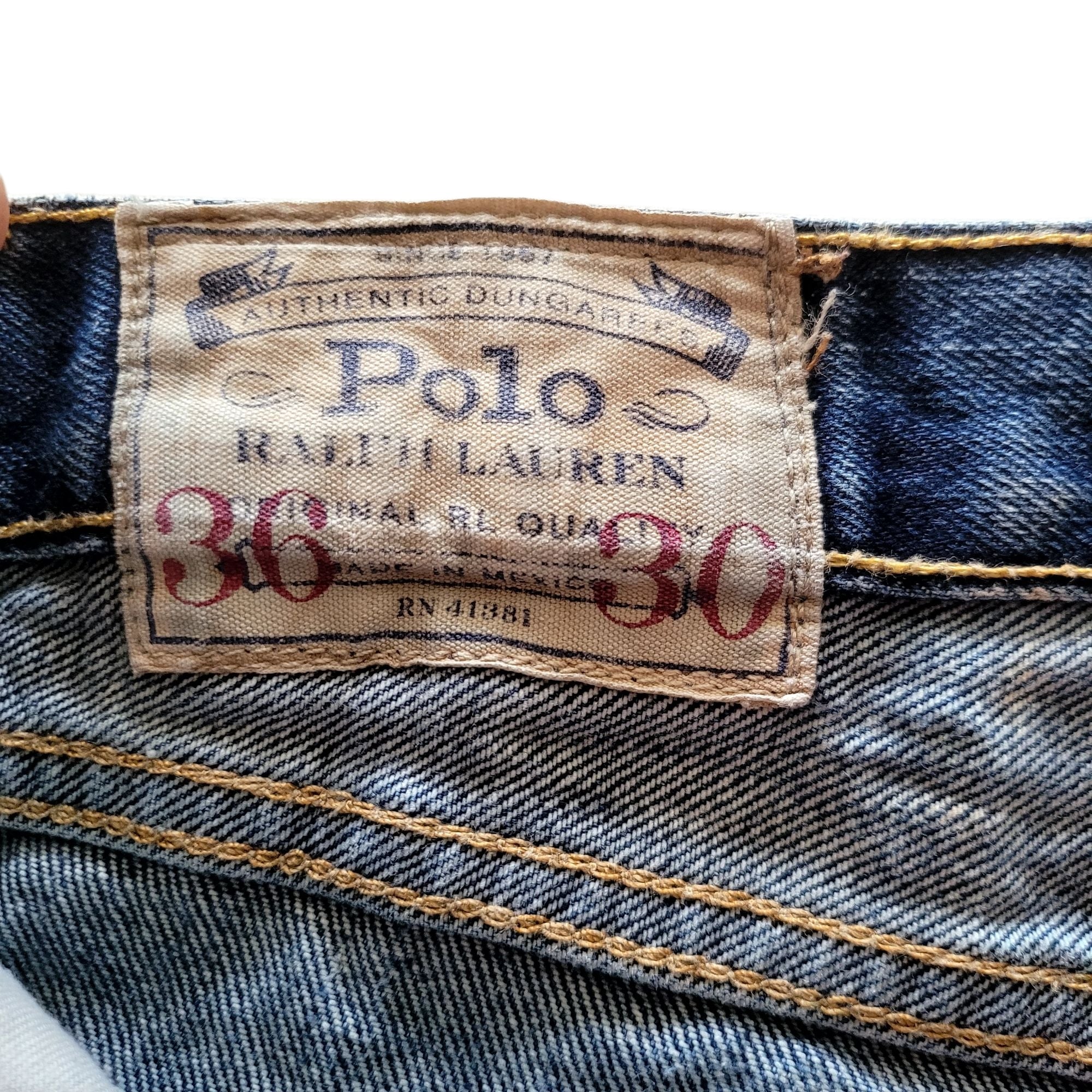Polo Ralph Lauren Varick Slim Straight Jeans - Size 36x30