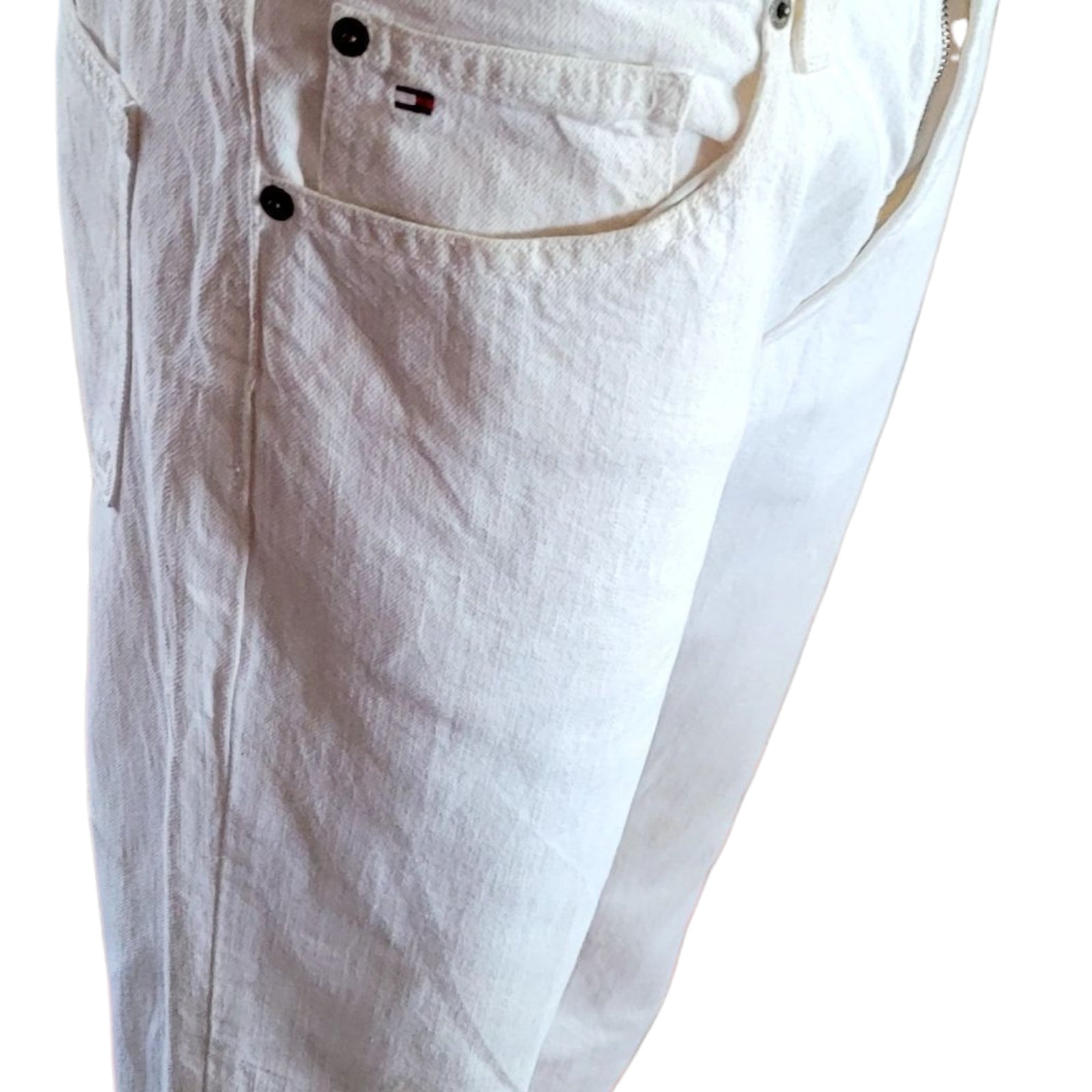 Tommy Hilfiger Men’s White Straight Fit Jeans – Size 32x30