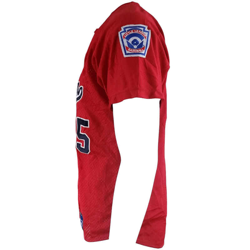 Mizuno Weddington American Baseball Jersey #25 Anderson Size S Red Grade A Lightweight Mesh - USASTARFASHION
