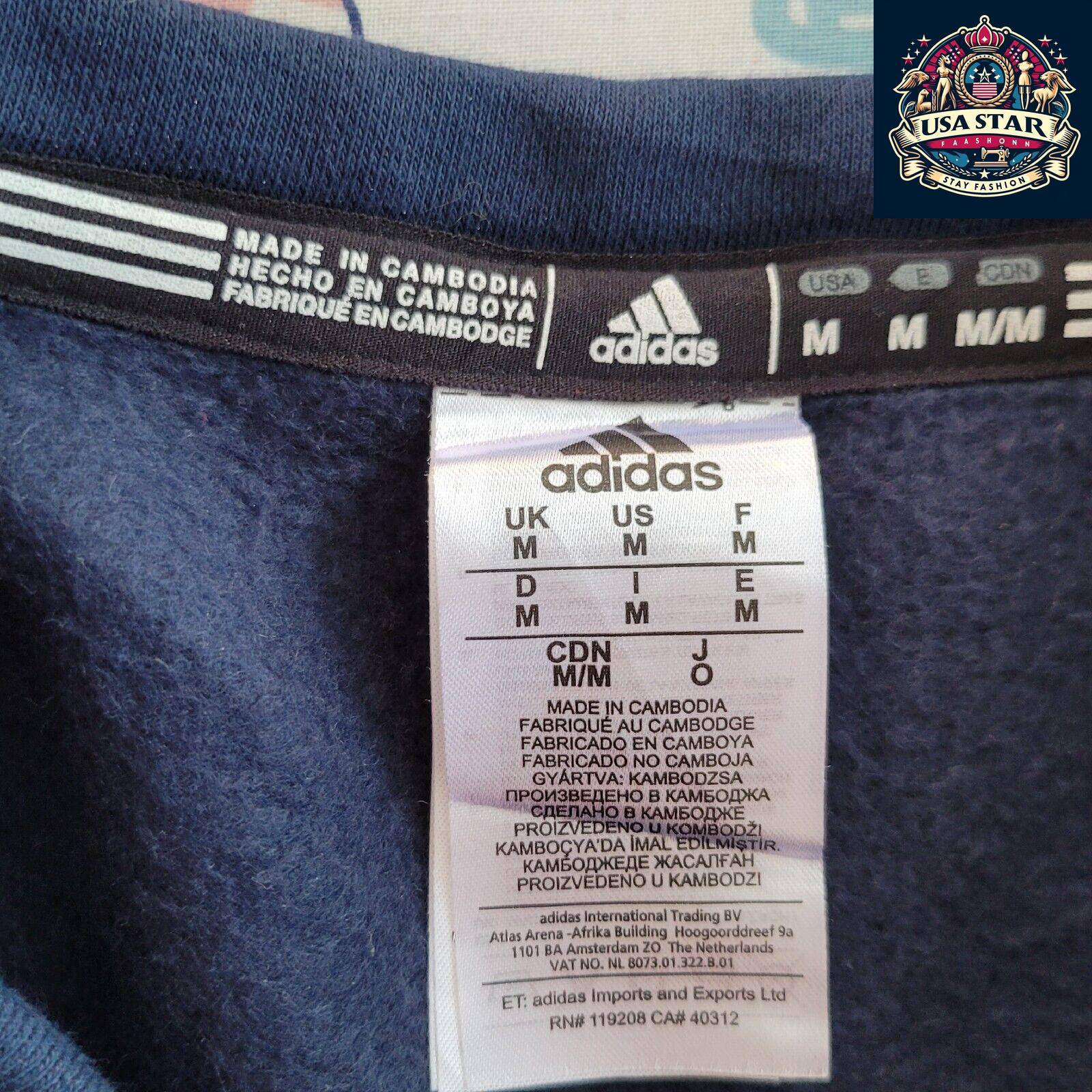 USA Volleyball Adidas Crew Neck Sweatshirt Size M - Comfortable Fit, Versatile Style, Grade A Condition - USASTARFASHION