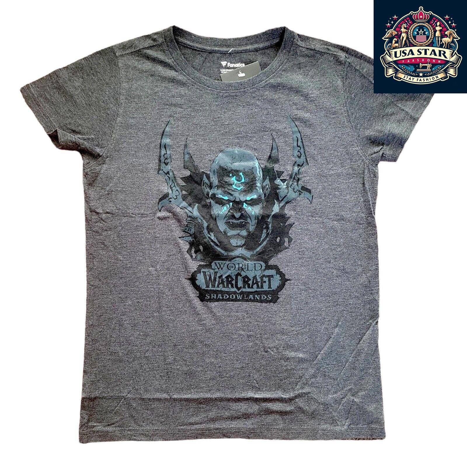 World of Warcraft Shadowlands T-Shirt Fanatics Medium Gaming Merchandise - USASTARFASHION