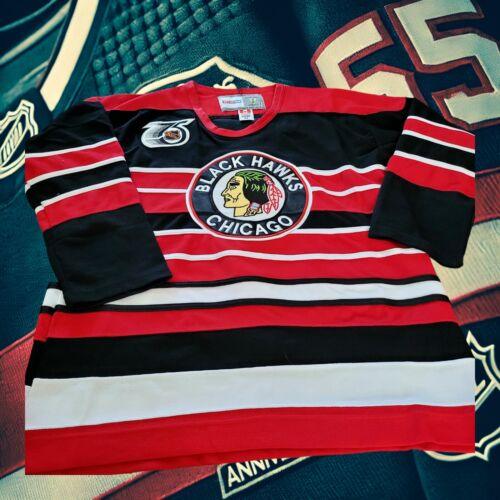 Vintage CCM Chicago Blackhawks Bill Mosienko #8 Hockey Jersey Size 52-USASTARFASHION