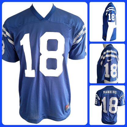 Peyton Manning Jersey XL Nike Indianapolis Colts, Unique Pale Blue Color, Limited Edition - USASTARFASHION