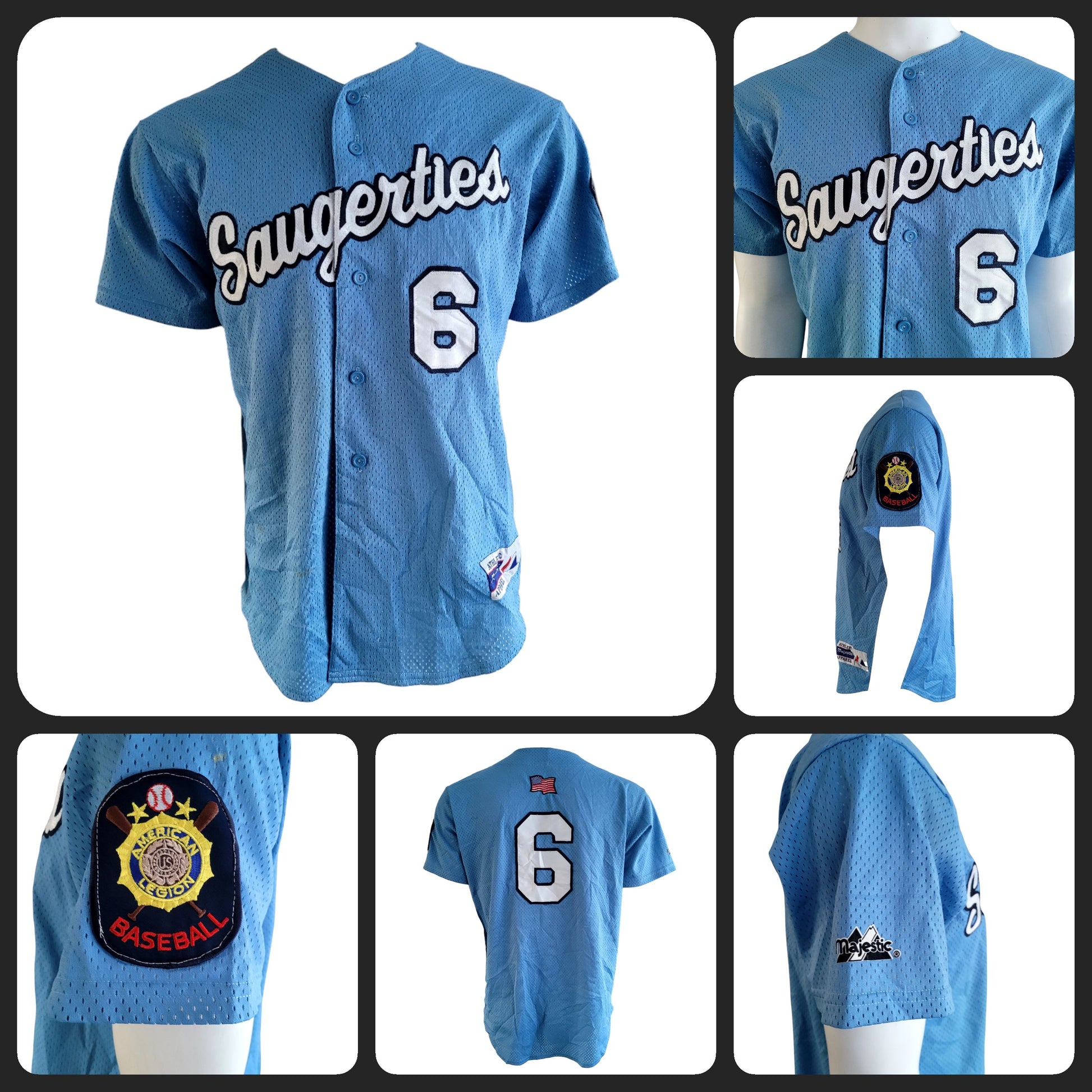 a series of photos of a baseball jersey