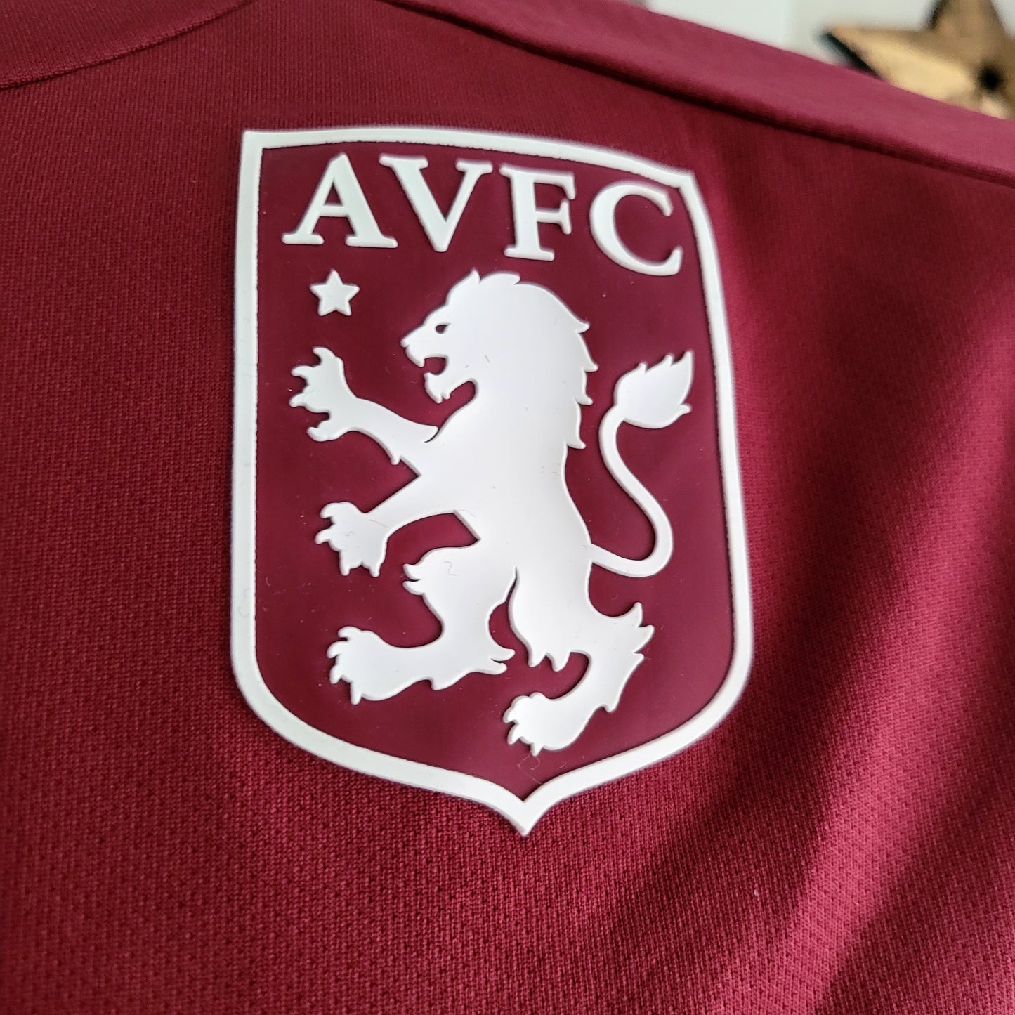 Kappa Aston Villa Shirt - Authentic Maroon Team Wear, XL, Short Sleeve, 100% Polyester - USASTARFASHION