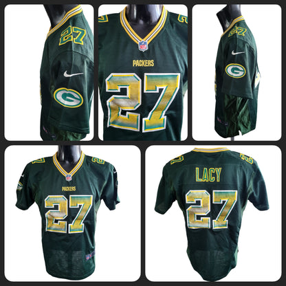 Eddie Lacy #27 Green Bay Packers Jersey - Youth XL NFL On-Field Vintage Grade A - USASTARFASHION