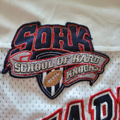 Vintage 2002-03 School of Hard Knocks Football Jersey #7 Div Champs Sz L - USASTARFASHION