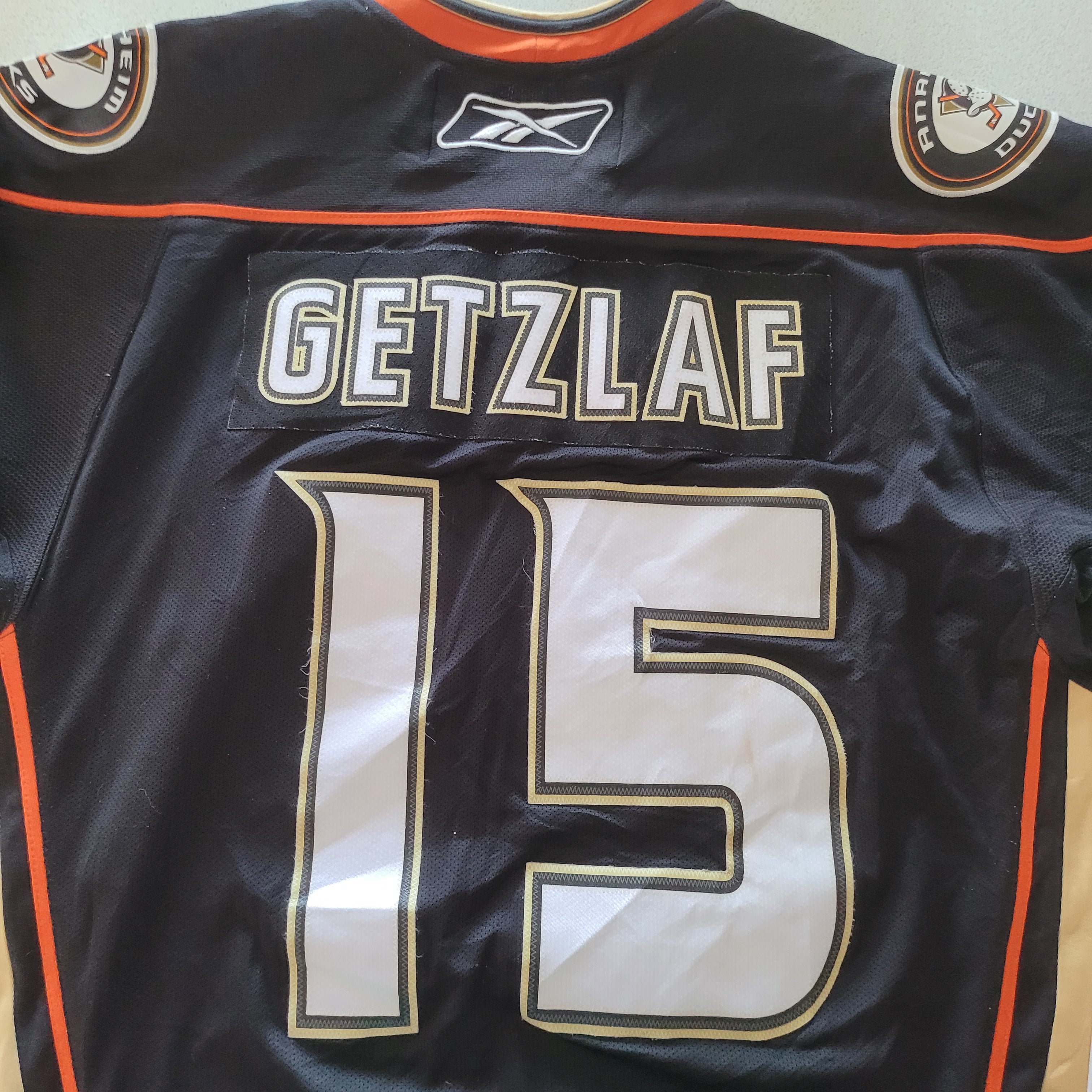 Vintage Reebok NHL Ryan Getzlaf #15 Anaheim Ducks Jersey Sz L - USASTARFASHION