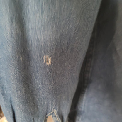 Vintage Wrangler Premium Quality Denim Shirt – Size XL – Long Sleeve – Dark Blue - USASTARFASHION