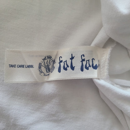 Fat Face Brazil 2014 Print T-Shirt – White, Size XXL - USASTARFASHION