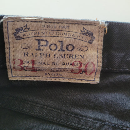 Polo Ralph Lauren Dungarees – Black Wash, Size 34x30