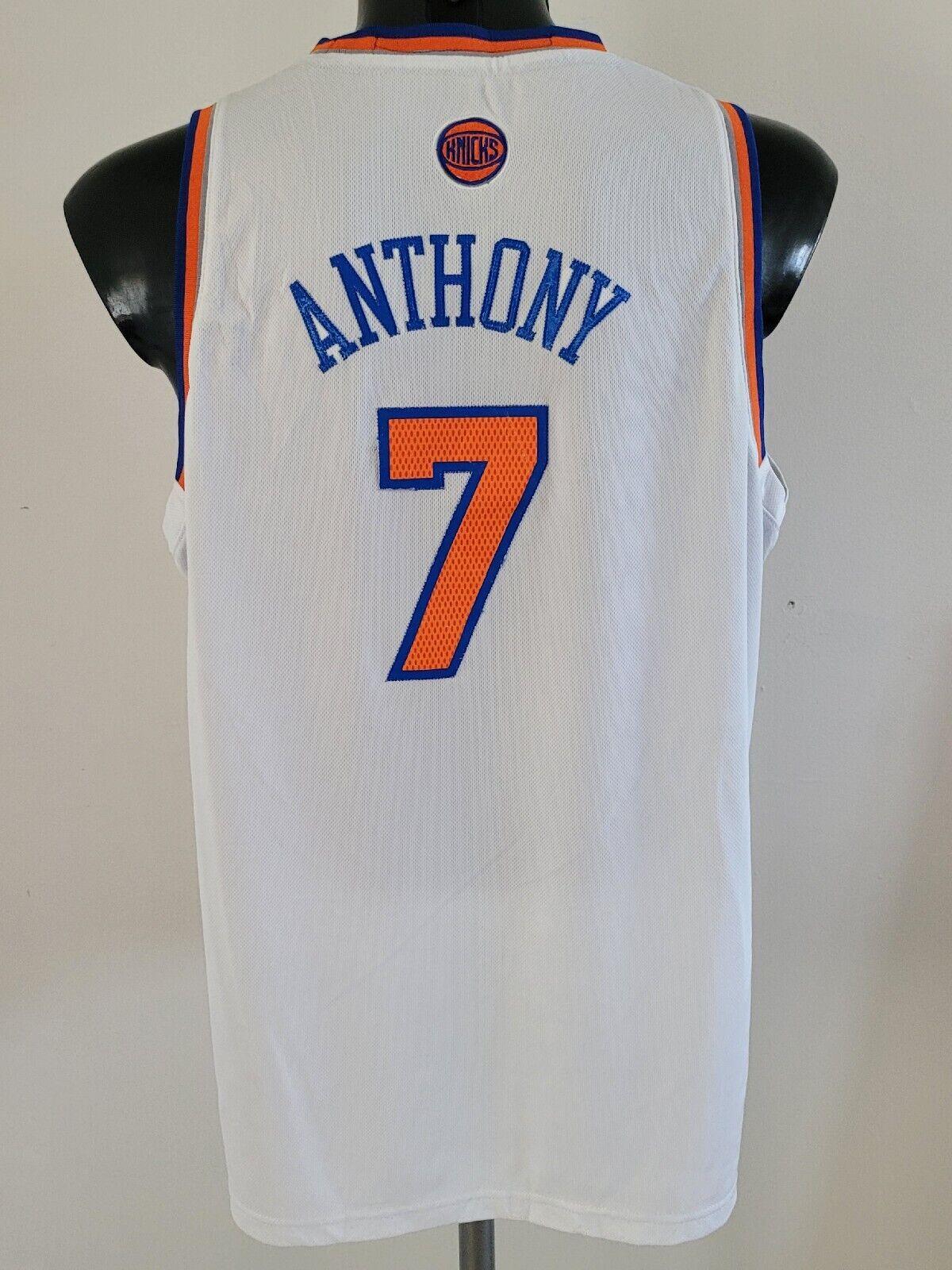 ADIDAS NBA New York Knicks #7 Anthony Jersey - Youth XL / Adult S/M Hdimensions-USASTARFASHION