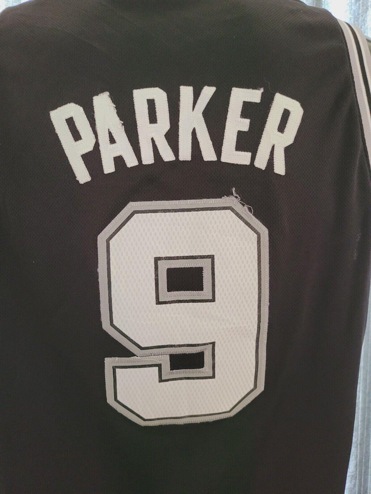 Adidas Tony Parker #9 San Antonio Spurs Youth Large NBA Basketball Jersey-USASTARFASHION