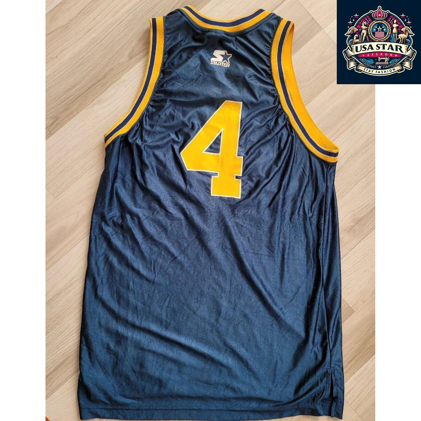 Vintage Michigan Wolverines Jersey Starter #4 Chris Webber Size 48 Large Pre-Owned Classic - USASTARFASHION