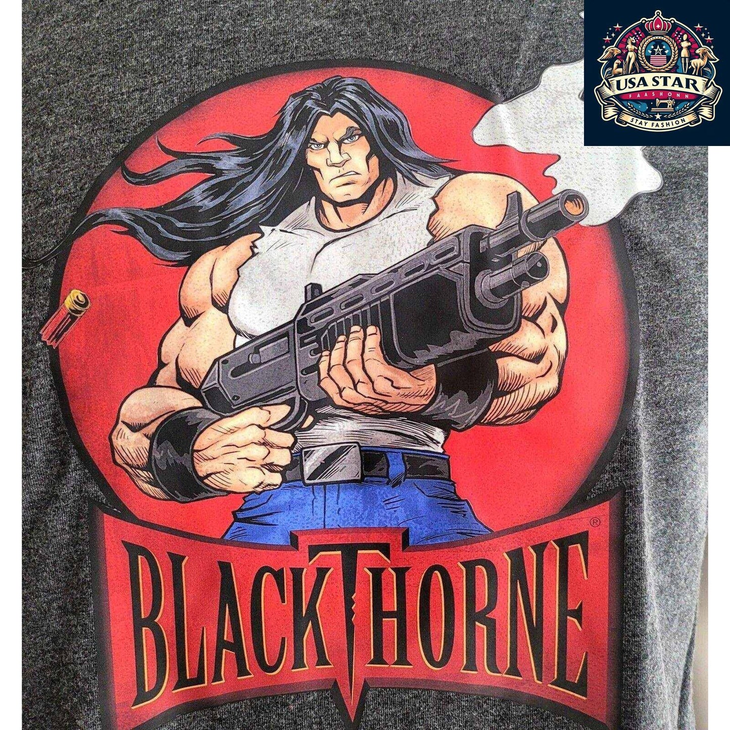 Blizzard Fanatics T-Shirt - Black Thorne Rock 'n Roll Racing Arcade Collection for Gamers - USASTARFASHION