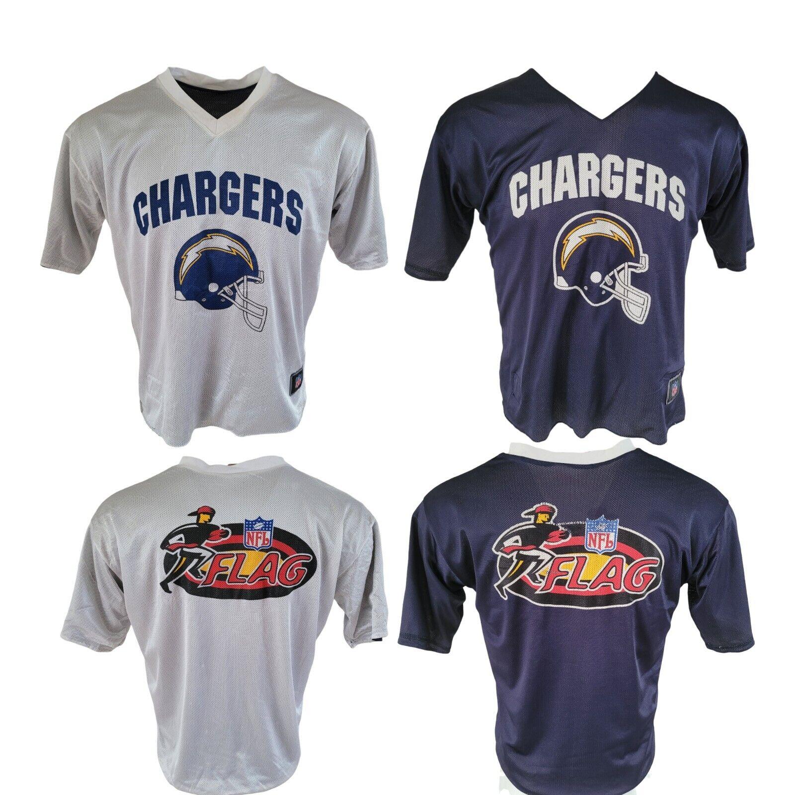 Los Angeles Chargers Reversible Flag Football Jersey - Size M, Premium Quality-USASTARFASHION