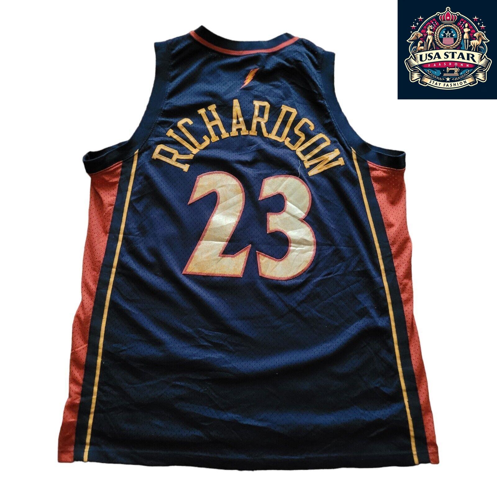 90's Jason Richardson #23 Golden State Warriors Nike Jersey XL - Vintage Sports Apparel in Navy - USASTARFASHION