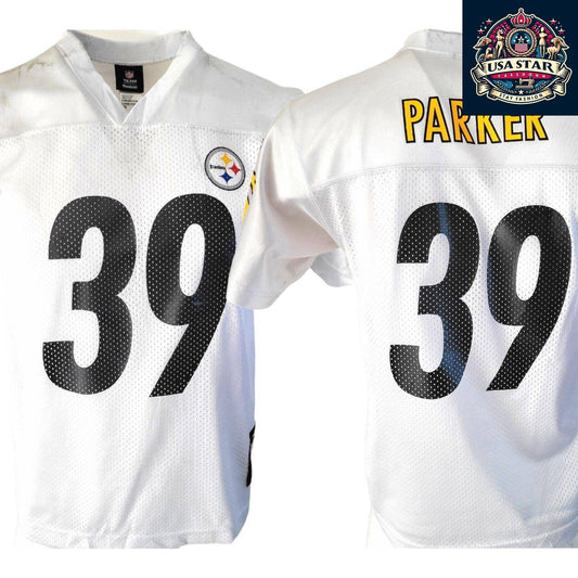 NFL Willie Parker #39 Pittsburgh Steelers Jersey - Youth Size 14-16, Comfortable & Authentic - USASTARFASHION