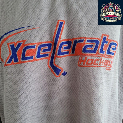 Vintage Kobe EXCELERATE Hockey Jersey Size S - 100% Polyester, Classic Retro Design, Excellent Condition - USASTARFASHION