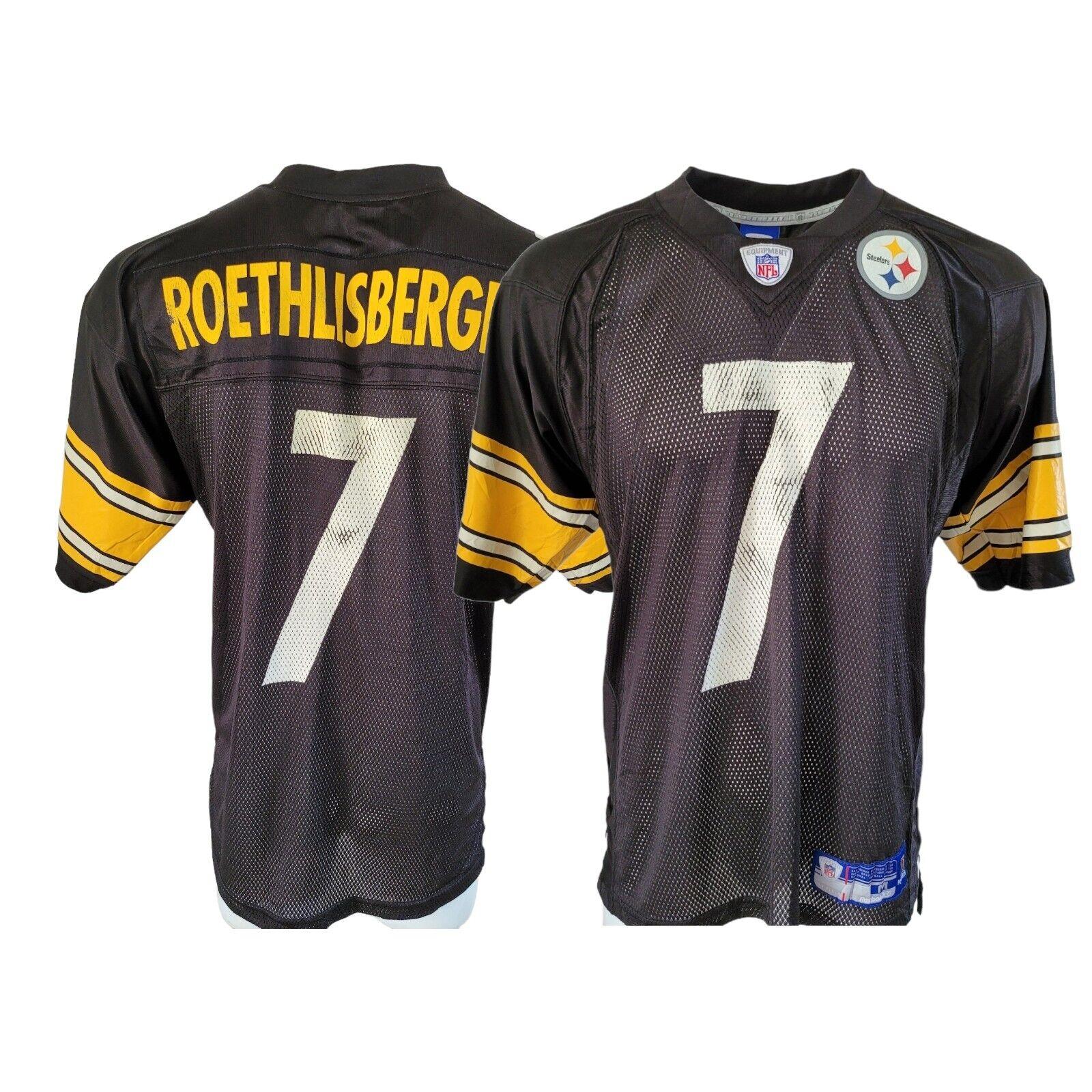 NFL Pittsburgh Steelers #7 Ben Roethlisberger Reebok Jersey Size M-USASTARFASHION