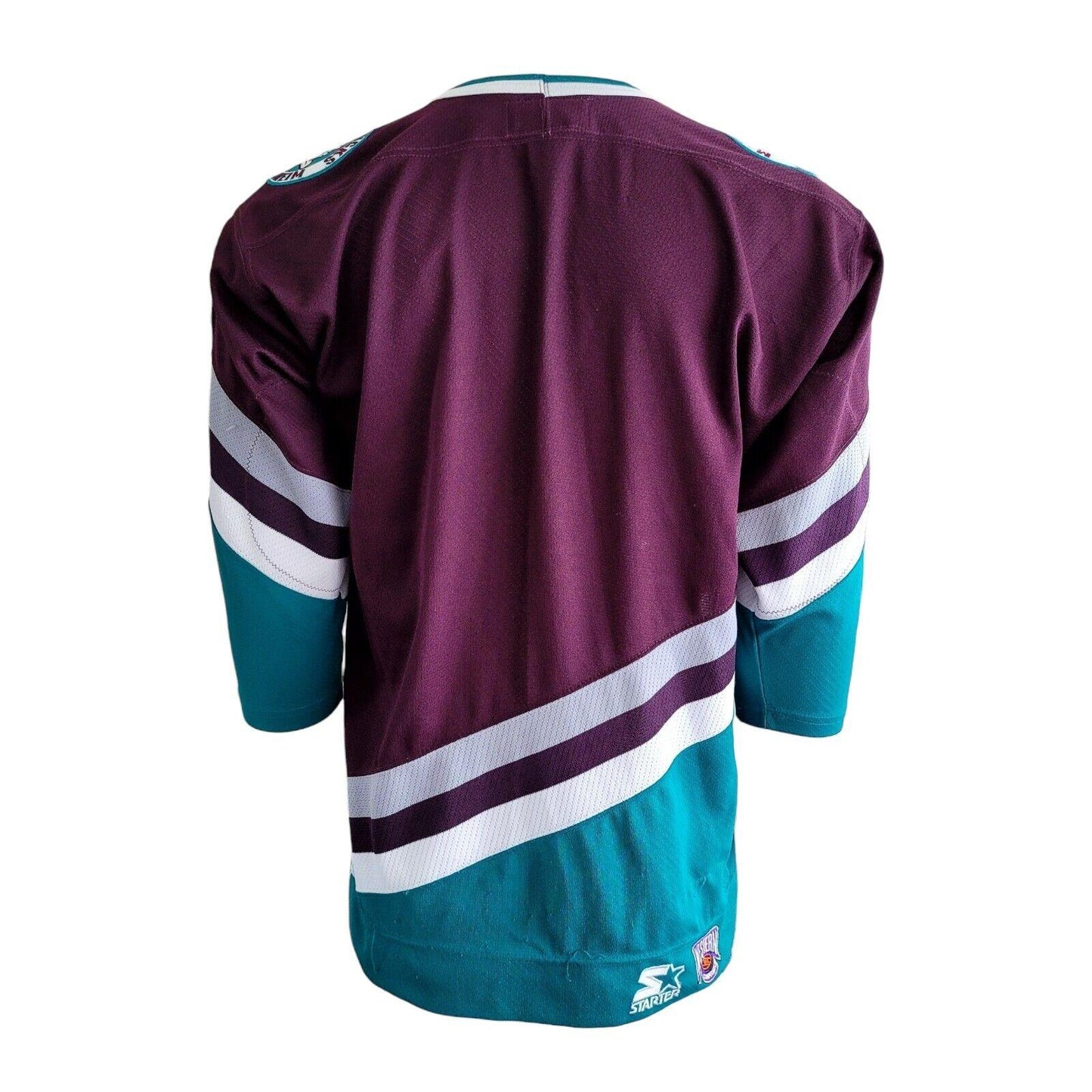 NFL Nike Mighty Ducks 1992 Film Maroon Hockey Jersey - Youth L/XL-USASTARFASHION