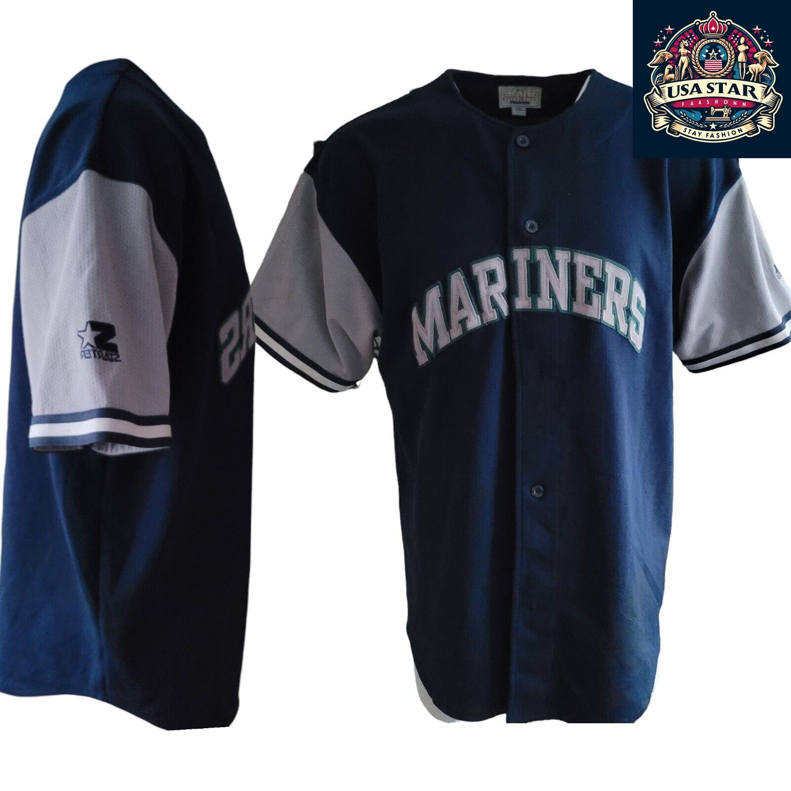 Genuine 90s Seattle Mariners Jersey 2XL Vintage Starter MLB Merchandise - Iconic Design - USASTARFASHION