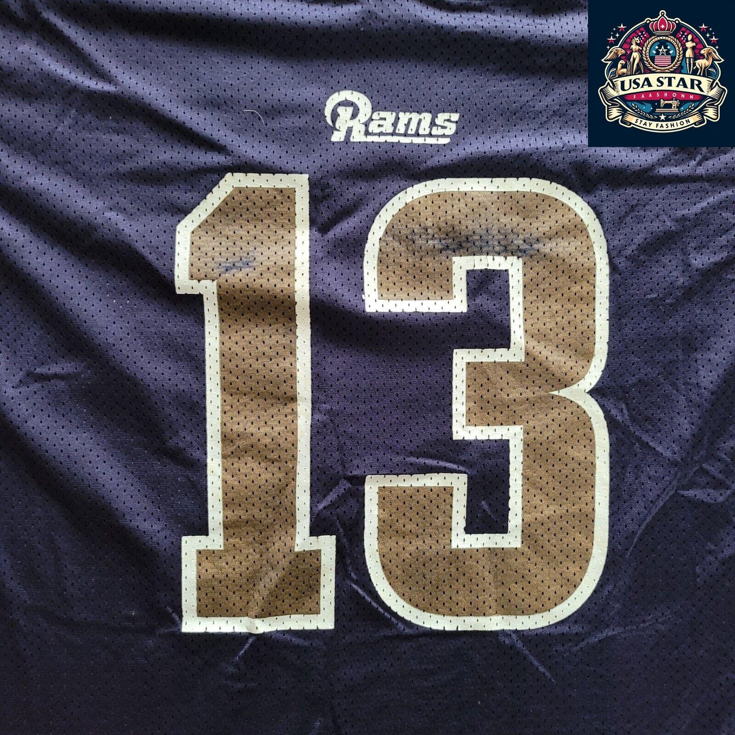 Signed Kurt Warner Jersey #13 St. Louis Rams Vintage Puma Size L - Unique NFL Memorabilia - USASTARFASHION