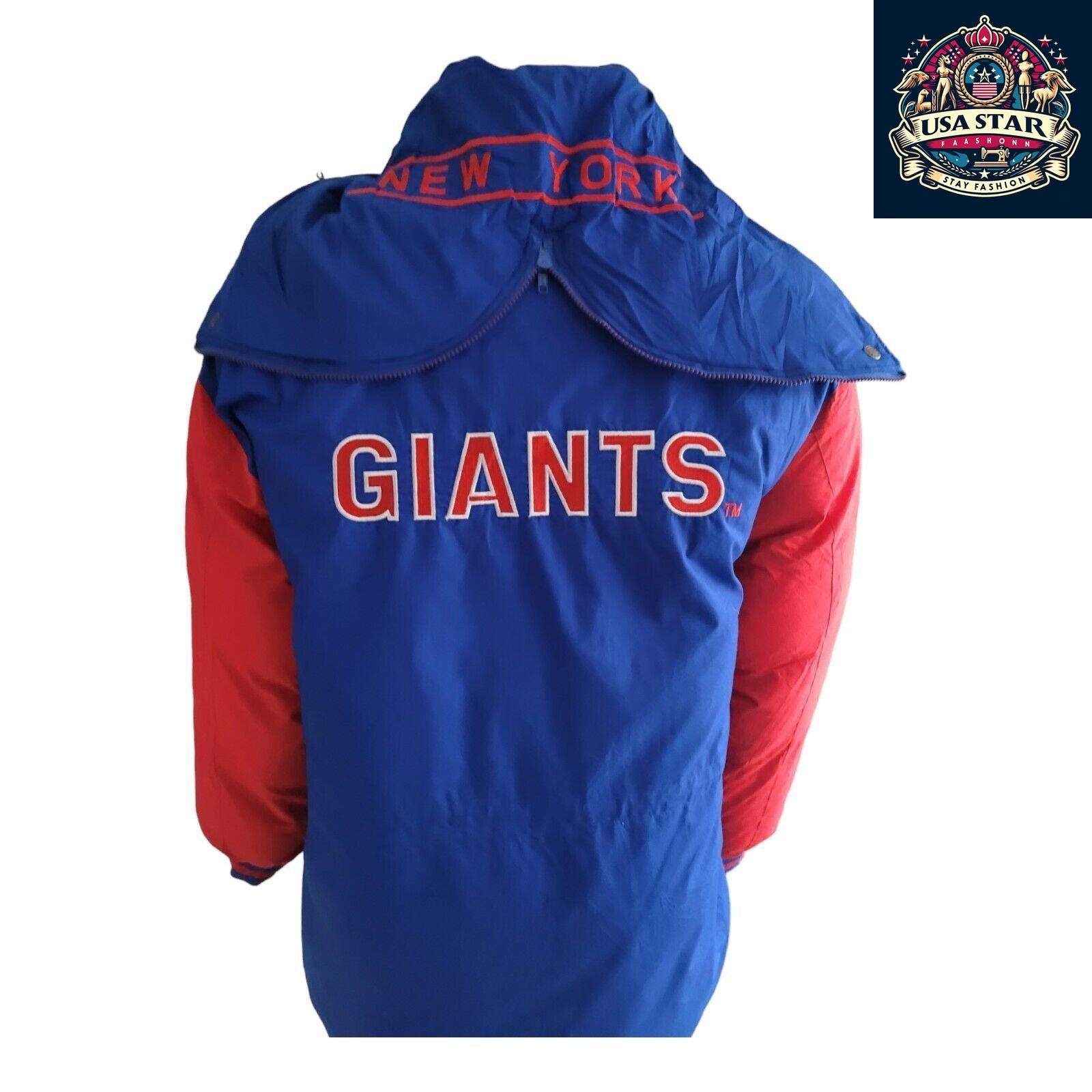 New York Giants Jacket - XL Triple Fat Goose Urban Parka with Down Insulation for Warmth - USASTARFASHION