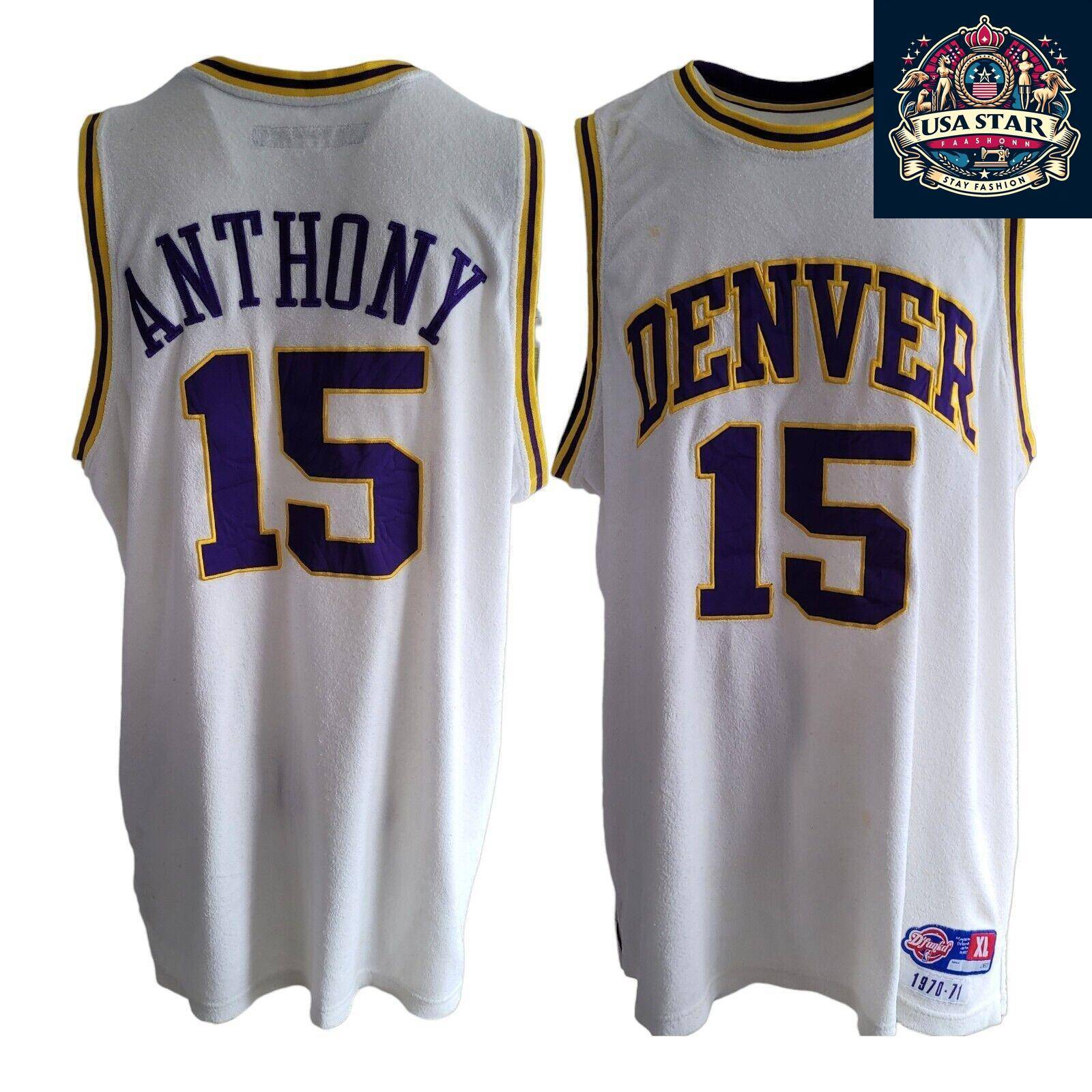 Antony Denver 15 Hardwood Classic D'Funkd 1970-71 Reebok XL Denver Nuggets Jersey - USASTARFASHION