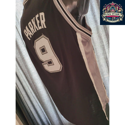 Adidas Tony Parker Jersey #9 San Antonio Spurs Youth Large – Authentic NBA Apparel for Young Fans - USASTARFASHION