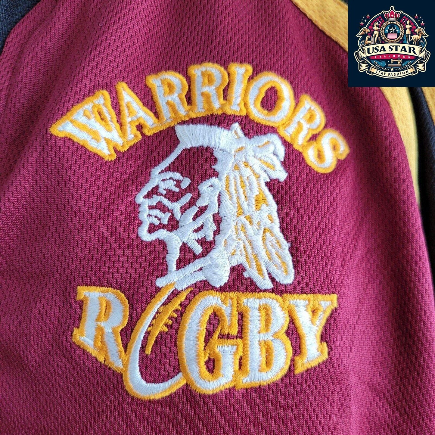 LionHeart Warriors Rugby Jersey Adult Size XL #19 - Breathable Fabric, Iconic Design for Fans - USASTARFASHION